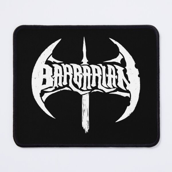 Item preview, D&D Barbarian Class Logo White designed and sold by CriticalLOL.