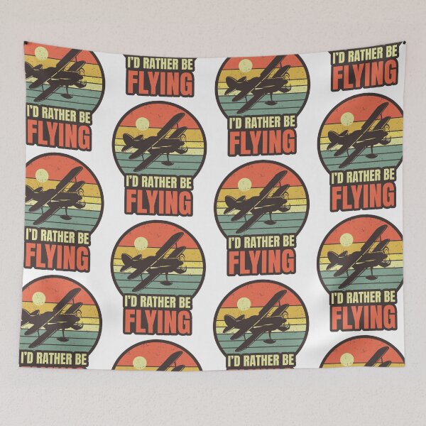 Item preview, I'd Rather Be Flying Aviation Pilot Enthusiast designed and sold by GravitiTees.