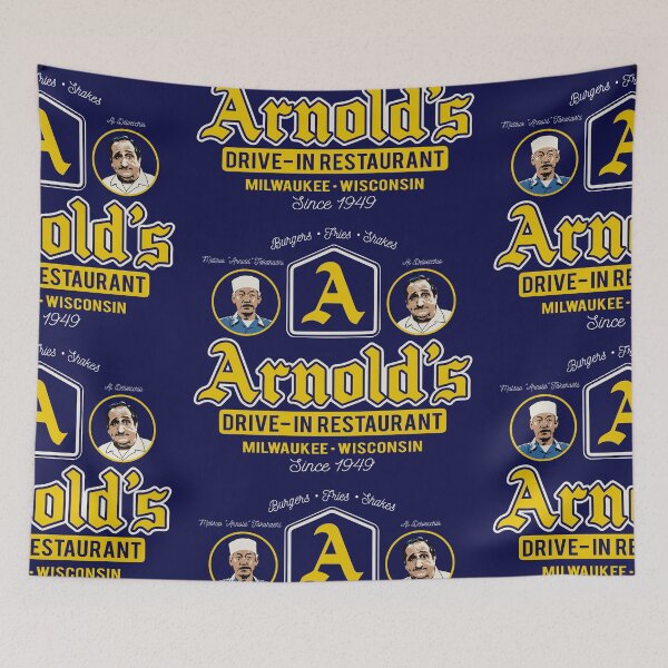 Item preview, Arnold's Drive In Restaurant With Owners designed and sold by Alema Art.
