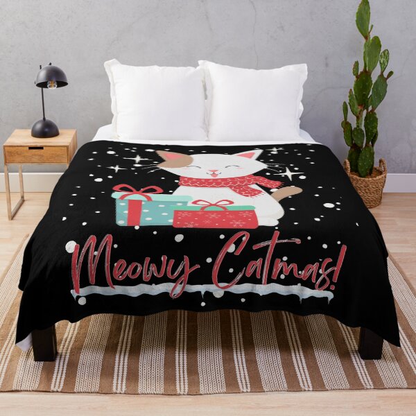 Item preview, Meowy Catmas!/ Christmas Cat Pun Design  designed and sold by Designs By YL.
