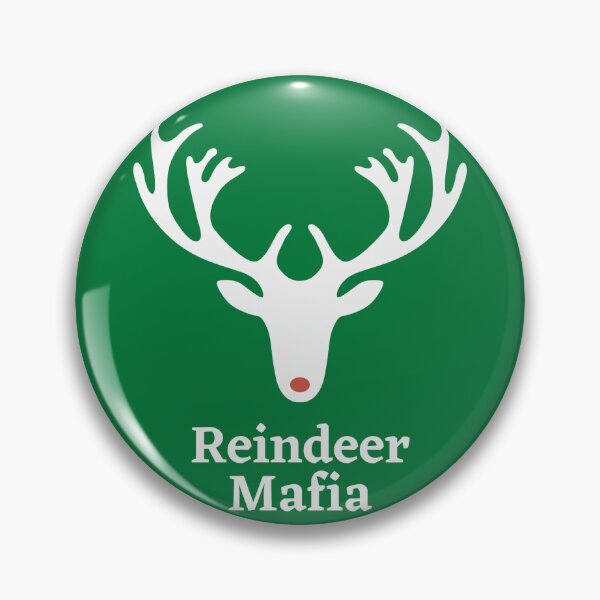 Item preview, Reindeer Mafia Medallion Design designed and sold by heavingbosoms.