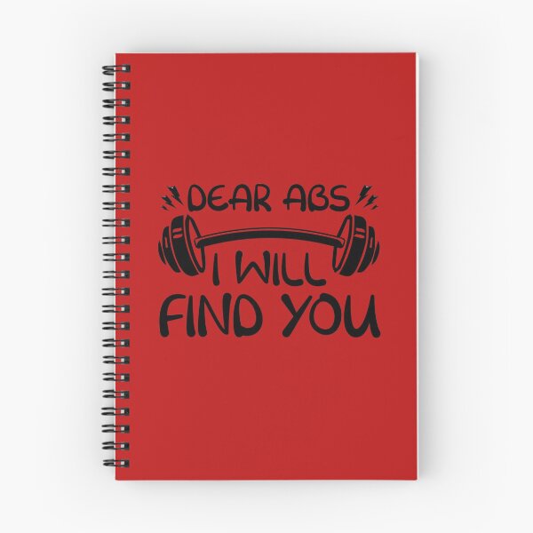 Item preview,  Dear Abs I Will Find You, Funny Gym, Fitness, Workout, Motivation Quote designed and sold by DesignHouse07.