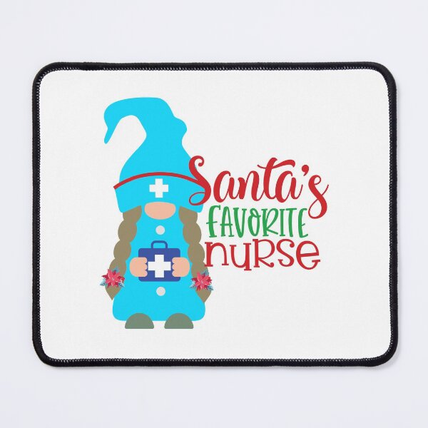 Item preview, Gnome Santa's Favorite Nurse designed and sold by Bliss Find And Design.
