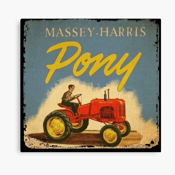 Massey Harris Pony Oldtimer-Traktor Leinwanddruck