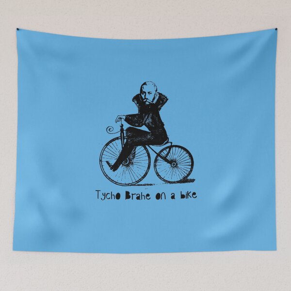 Item preview,  Funny Astronomy Tycho Brahe ON A BIKE Biking Cycling designed and sold by Greenbaby.