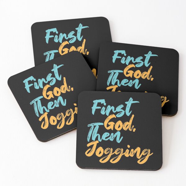 Item preview, First God Then Jogging designed and sold by Creatively Torn.