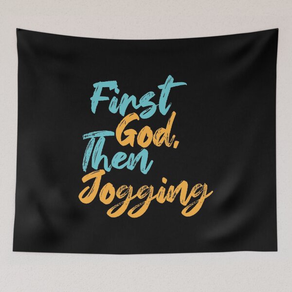 Item preview, First God Then Jogging designed and sold by Creatively Torn.