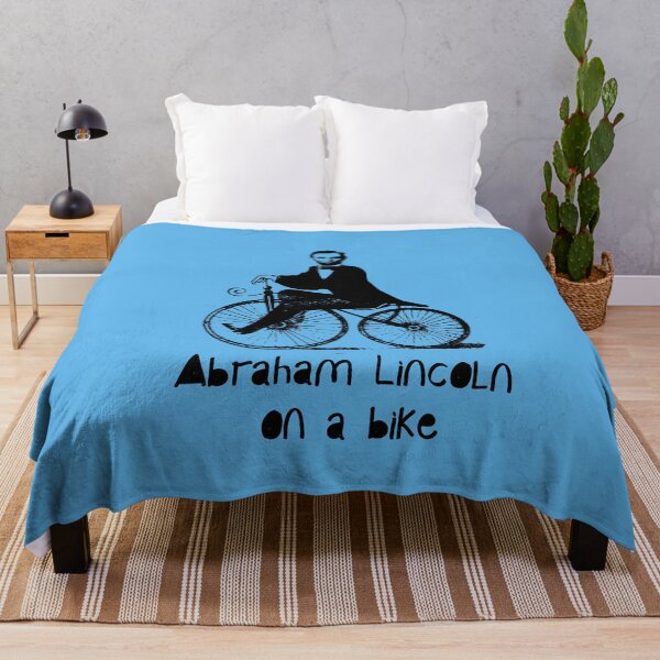 Item preview, Funny Abraham Lincoln ON A BIKE Biking Cycling designed and sold by Greenbaby.