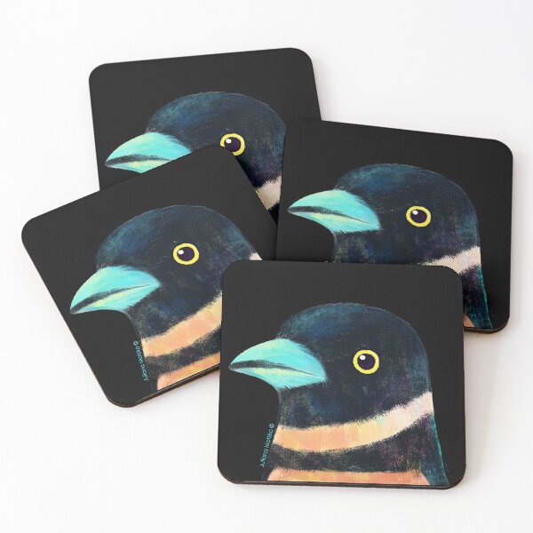 Item preview, Black and Yellow Broadbill Bird designed and sold by julianamotzko.