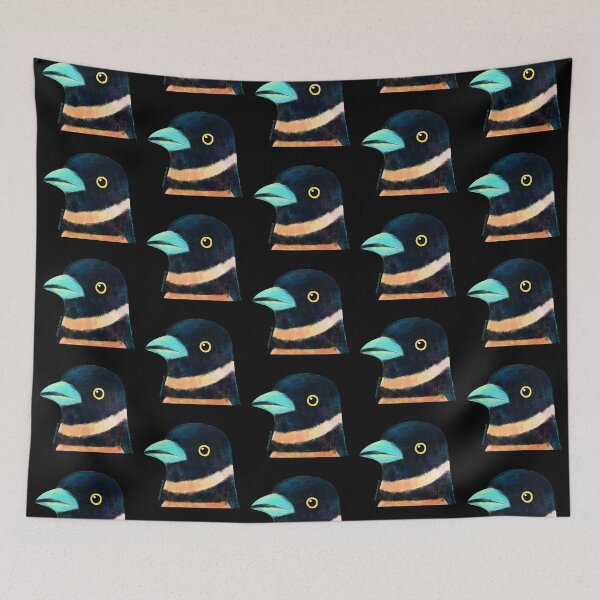 Item preview, Black and Yellow Broadbill Bird designed and sold by julianamotzko.