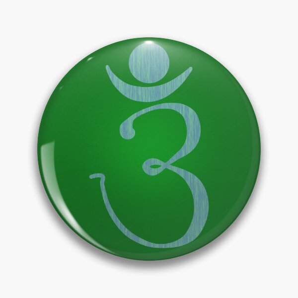 Item preview, OM Logo - Blue on Green designed and sold by Fractal Journeys, etc. .