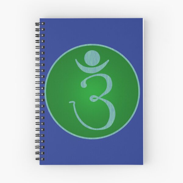 Item preview, OM Logo - Blue on Green designed and sold by Fractal Journeys, etc. .