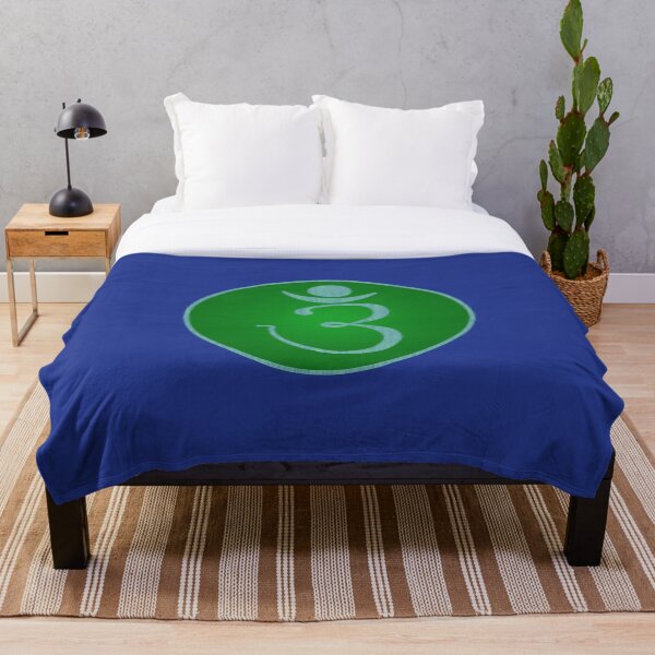 Item preview, OM Logo - Blue on Green designed and sold by Fractal Journeys, etc. .