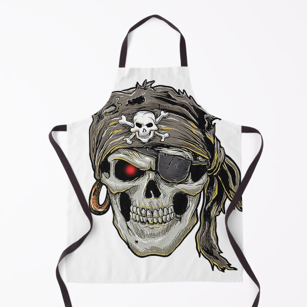Item preview, Copy of Pirate, pirate skull with a bandana, skull and crossbones,  designed and sold by Nostrathomas66.