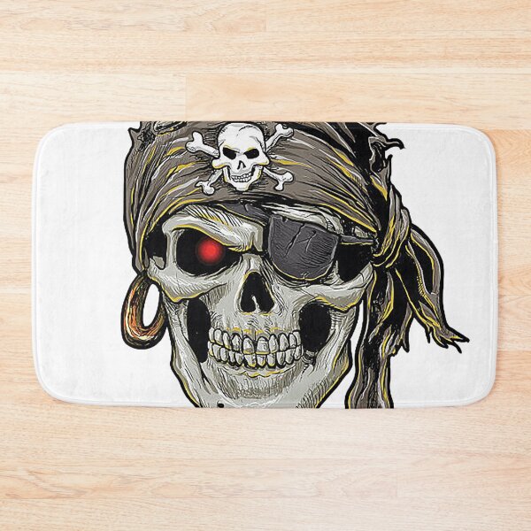 Item preview, Copy of Pirate, pirate skull with a bandana, skull and crossbones,  designed and sold by Nostrathomas66.