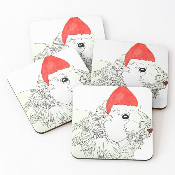 Item preview, Festive Christmas Guinea Pig  designed and sold by ClosLineDesigns.