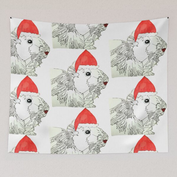 Item preview, Festive Christmas Guinea Pig  designed and sold by ClosLineDesigns.