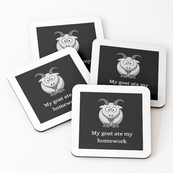 Item preview, My goat ate my homework designed and sold by TheBurningFlame.