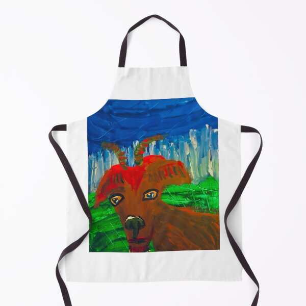 Item preview, Watercolor impressionistic fine art painting of a Billy goat designed and sold by deville13.