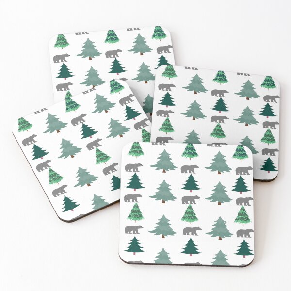 Item preview, Christmas Trees and Bears designed and sold by VibingtoNature.