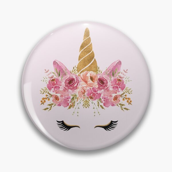 Item preview, Unicorn Head Pretty Rose Flowers Horn  designed and sold by Simplyy  Unique.