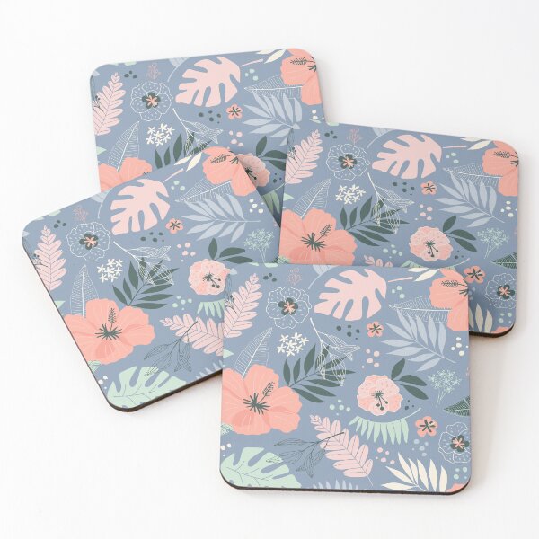 Item preview, Tropical Plants on Blue designed and sold by Heather Rosas.