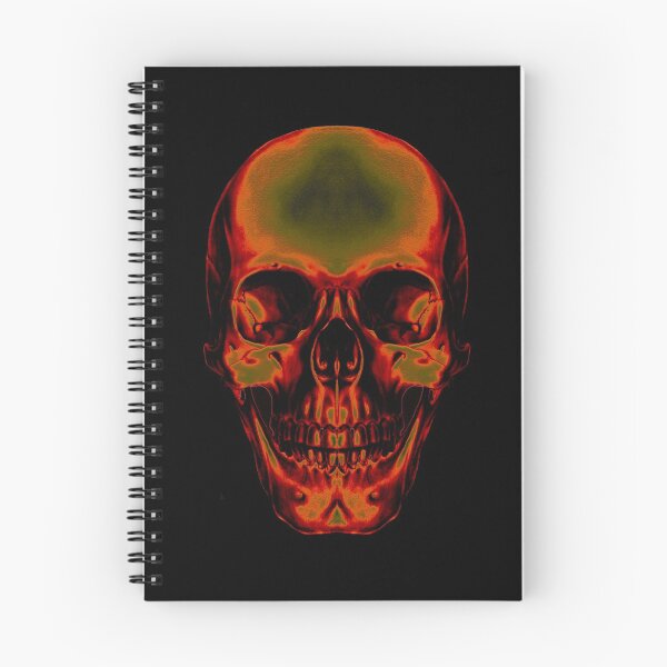 Item preview, Metallic Neon Fire Skull designed and sold by Sk8rSkulls.