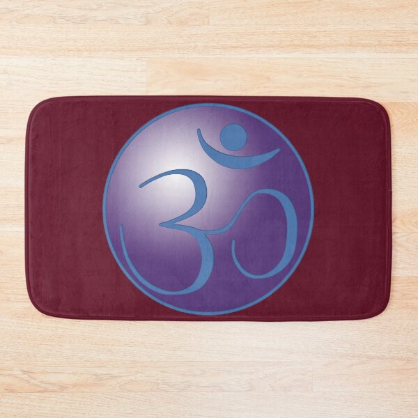 Artikelvorschau, OM-Logo - Blau auf Lila entworfen und verkauft von Fractal Journeys, etc. .