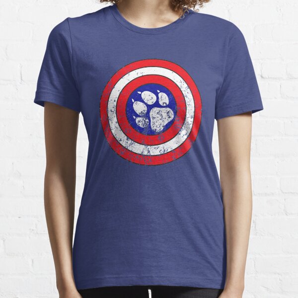 Captain Pupmerica (Distressed) Essential T-Shirt