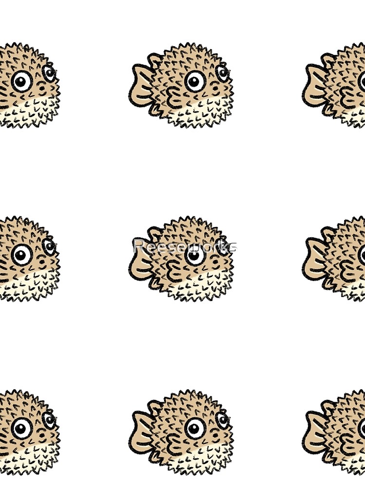 Thumbnail 3 of 3, Scarf, Pufferfish designed and sold by Reeseworks.