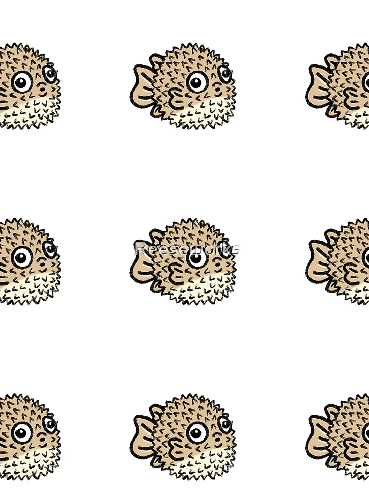 Thumbnail 3 of 3, Scarf, Pufferfish designed and sold by Reeseworks.
