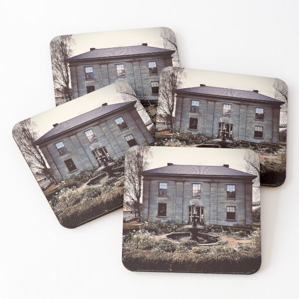Item preview, Old House with Fountain in Battery Point, Tasmania, Australia designed and sold by adrianolemura.