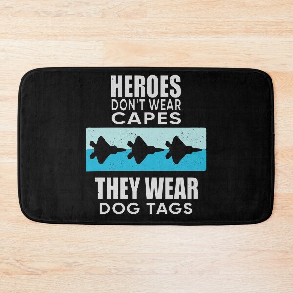 Item preview, Heroes Don't Wear Capes They Wear Dog Tags designed and sold by FridPix.
