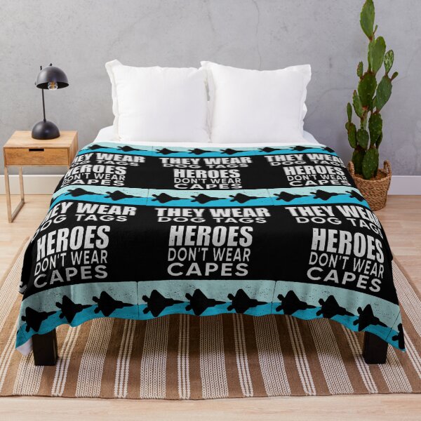 Item preview, Heroes Don't Wear Capes They Wear Dog Tags designed and sold by FridPix.