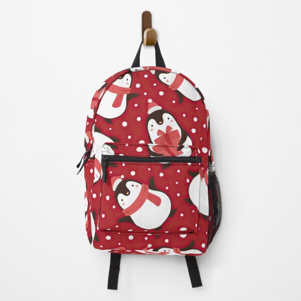 Item preview, Christmas Penguins On Red designed and sold by FlossieShop96.