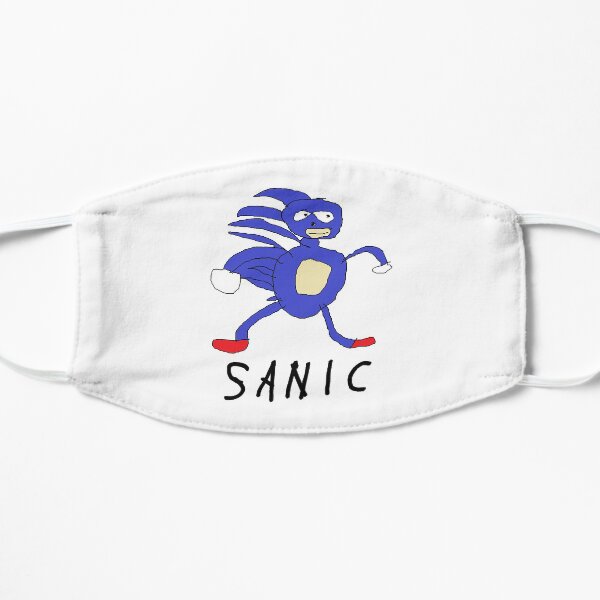 Gotta Go Fast Sanic Meme Flat Mask
