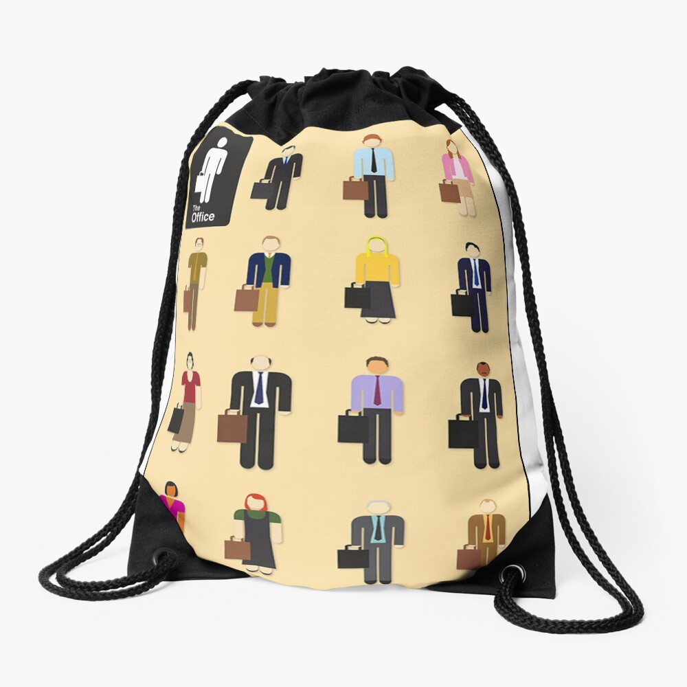 The Office Characters Drawstring Bag