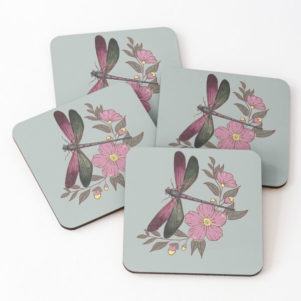 Item preview, Painted Dragonfly Floral Design designed and sold by Constant Readers.