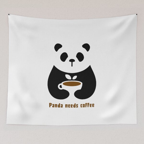 Item preview, Panda Needs Coffee. Cute Panda For Coffee Lover designed and sold by Rebel-Design.