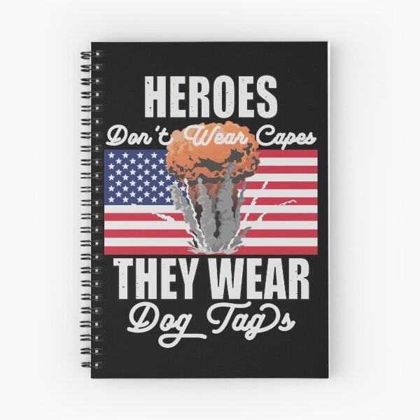 Item preview, Heroes Don't Wear Capes They Wear Dog Tags designed and sold by FridPix.