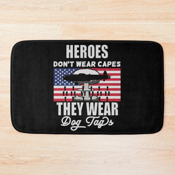 Item preview, Heroes Don't Wear Capes They Wear Dog Tags designed and sold by FridPix.