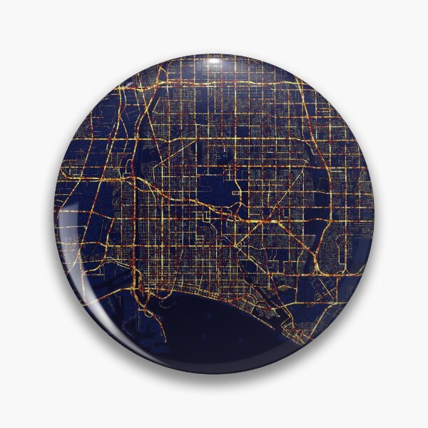 Item preview, Long Beach, California, USA Map - City At Night designed and sold by deMAP.