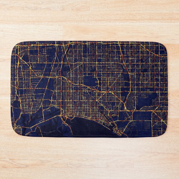 Item preview, Long Beach, California, USA Map - City At Night designed and sold by deMAP.