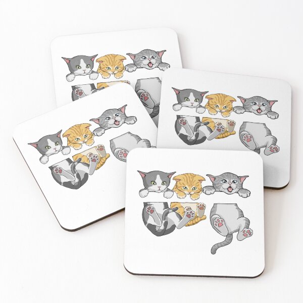 Item preview, three cats designed and sold by HandsomeCat.