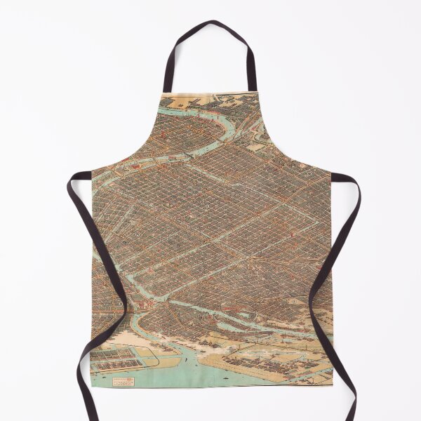 Item preview, 1924 Birds Eye View Map of Osaka, Japan designed and sold by Gin  Neko.