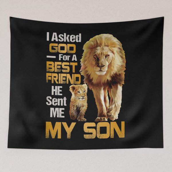 Item preview, I Asked God For A Best Friend He Sent Me My Son designed and sold by KeliEngman.
