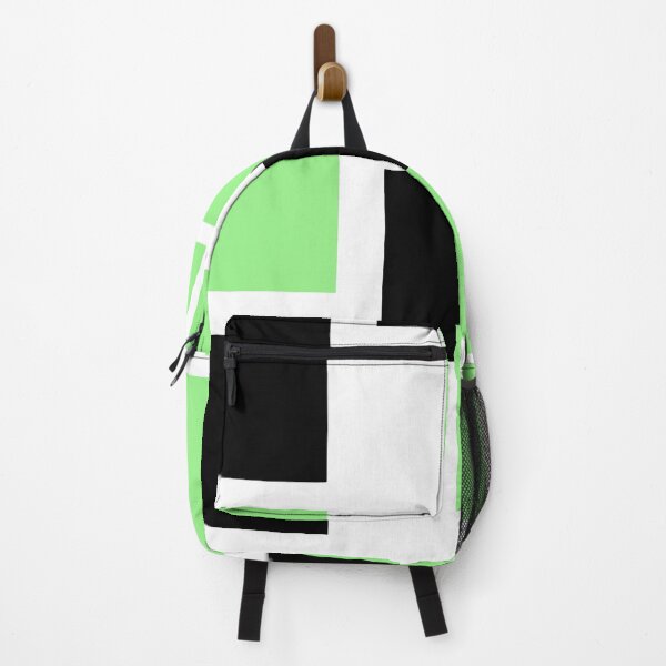 Item preview, Green White Black TriColor Geometric Pattern designed and sold by inquestyle.