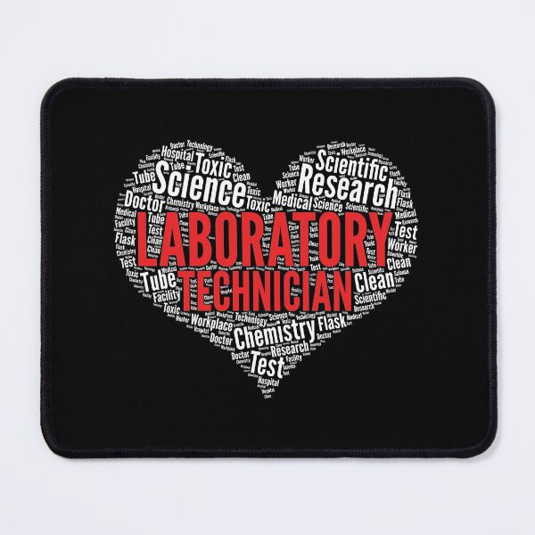 Item preview, Laboratory technician Heart Shape Word Cloud Design design designed and sold by theodoros20.
