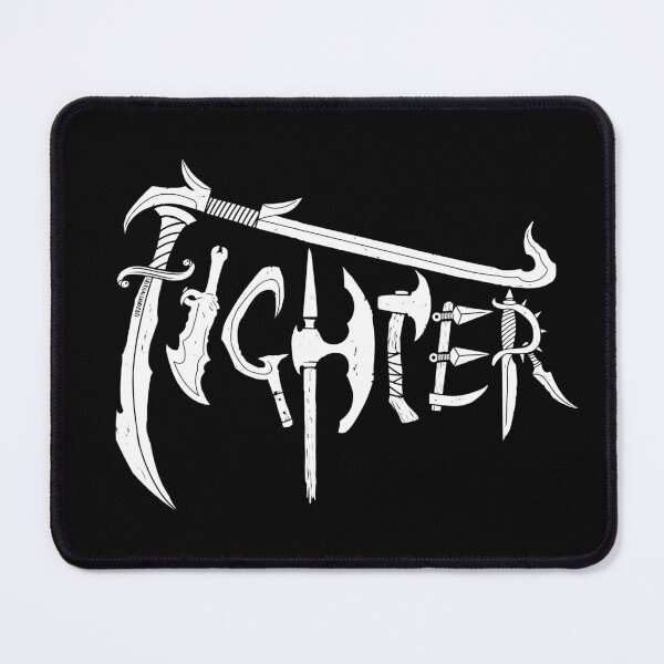 Item preview, D&D Fighter Class Logo White designed and sold by CriticalLOL.