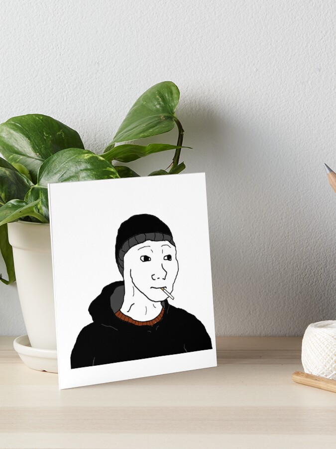 Doomer Wojak | Funny Meme | Art Board Print